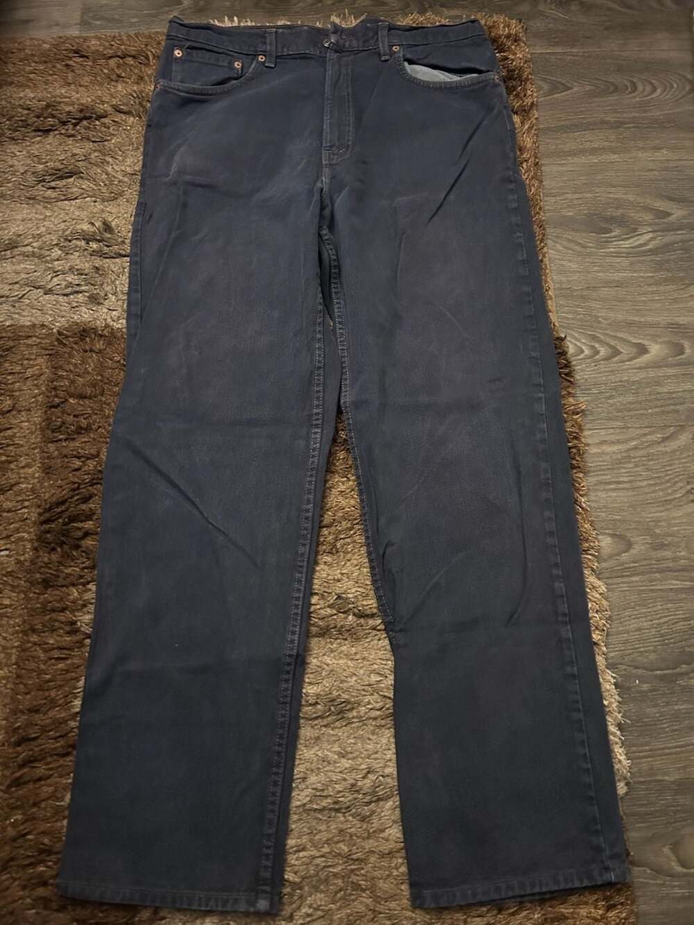 Vintage Levi's 555 Relaxed Fit Straight Leg Jeans 38x32